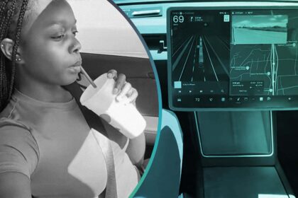 is it dangerous to eat fast food behind the wheel of a tesla 68cc814daa425