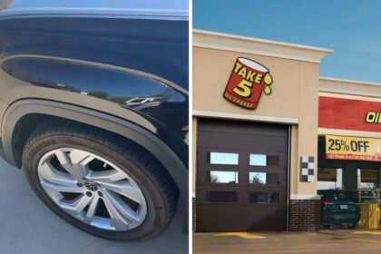 car could have caught on fire texas man gets take 5 oil change then he finds something unexpected inside his tire 690fafeb4a39c